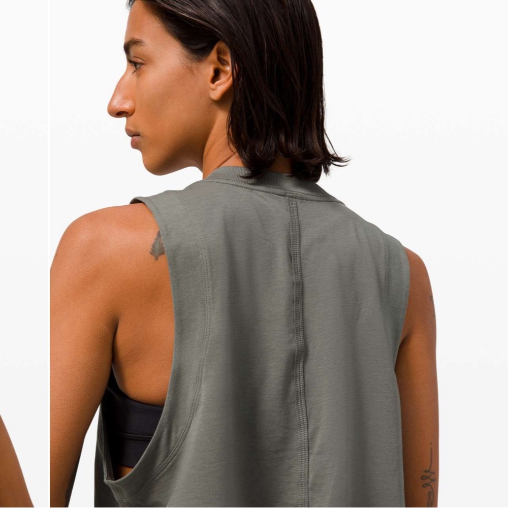 All Yours Crop Tee Grey Sage